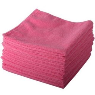 Commercial Microfibre Cloth Pink 40cm X 40cm, Carton - Filta