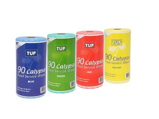 Tuf Calypso Food Service Wipes Roll - Blue - Edco