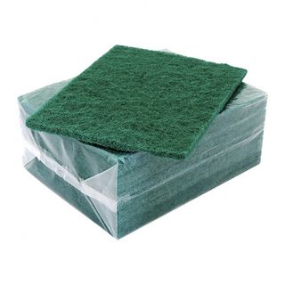 Bastion Green Scouring Pads - 10x10 Pack - UniPak