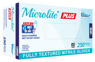 Nitrile Gloves  PowderFree Microlite Plus X-LARGE