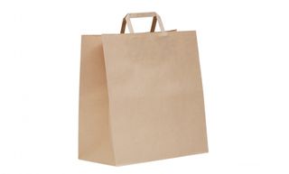 Flat Handle Checkout Bag Medium 300h x 175w x 310d - Green Choice