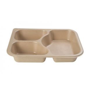 3 Cavity Deep Meal Tray - Confoil
