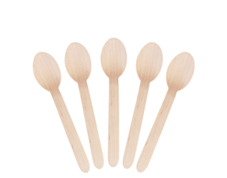 Wooden Spoons 160mm - Envirocutlery - Castaway