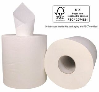 Centre Feed Paper Towel - White,  2 Ply - Matthews