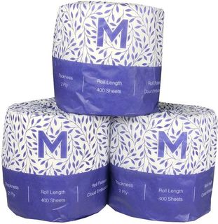 Wrapped Toilet Tissue - White, 2 Ply, 400 Sheets - Matthews