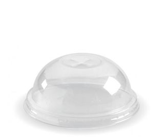150-280ml cup dome lid with x-slot - clear - BioPak