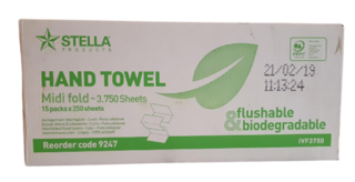 Flushable Paper towels - Stella - CLEARANCE