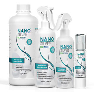 Nano Silver Hand Sanitiser - Family Pack with refill