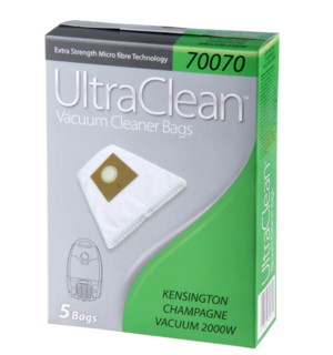 ULTRA CLEAN KENSINGTON MICROFIBRE VACUUM BAGS 5 PACK - Filta