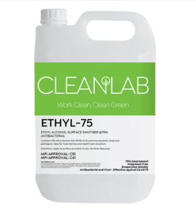 ETHYL-75 - alcohol based surface disinfectant 75% 5Litres - CleanLab