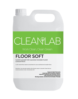 FLOOR SOFT - floor cleaner for cleaning wooden floor, concentrate 5L - CleanLab