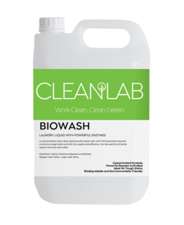 BIOWASH - laundry liquid with powerful enzymes 5L - CleanLab
