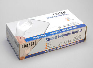 Polymer Gloves - Powder Free X-LARGE - Coastal