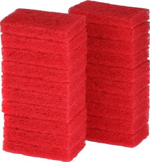Scrub-A-Dub Pad 6x4 inch / 150x100mm RED - Glomesh