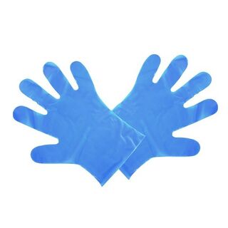 Food Prep Gloves Blue - Medium - Vegware - Pack 100