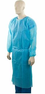 Isolation Gown Polypropylene Blue 1200x1400mm - Matthews