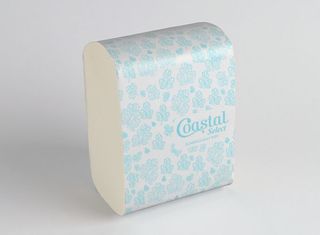 Half wipe Slimfold paper towels - Coastal