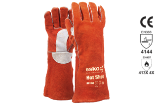 Welders Glove Red/Rust - Esko Hot Shot