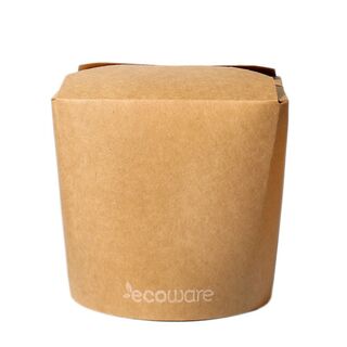 Noodle Boxes Kraft 26oz/780ml PLA - Ecoware
