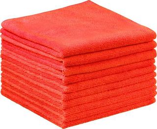 Commercial Microfibre Cloth RED 40cm X 40cm, Pack 10 - Filta