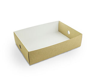 Platter box (large) half insert 31x21x8cm - Vegware