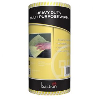 Bastion Heavy Duty Wipes on a Roll - Yellow - UniPak