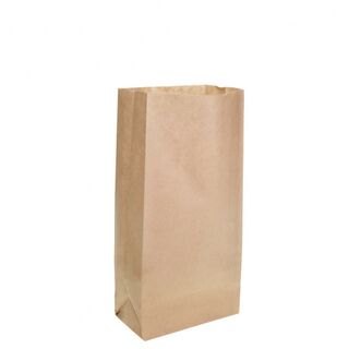 Brown Block Bottom Paper Bag No 1 127W x 270H (77mm gusset) - Emperor