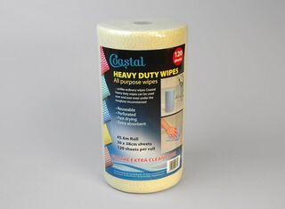 Cleaning Wipes Heavy Duty Yellow, Carton 6 - Coastal