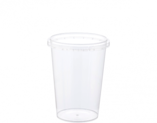 Locksafe' Small Round Tamper Evident Containers, 400 ml - Castaway