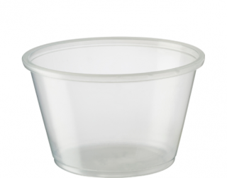 Large Portion Control Cups 120 ml, Clear - Castaway