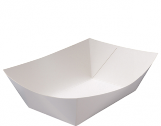Rediserve' Paper Food Trays #5 Extra Large, White - Castaway