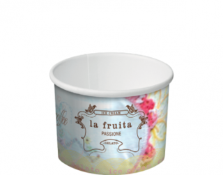 La Fruita Paper Ice Cream / Gelato Cups  1 Scoop 4 oz - Castaway