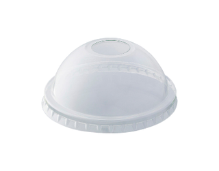 HiKleer' P.E.T Cold Cup Lid Dome, with straw hole (suit 7oz-10oz, 285 ml)