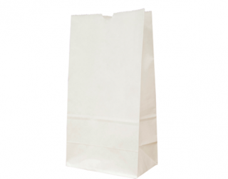 #12 SOS Paper Bags, flat bottom, White - Castaway