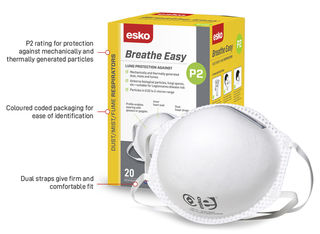 BREATHE EASY' P2 Dust Non-valved Mask - Esko
