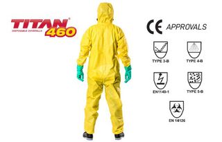 TITAN' '460' Chemical Protection Suit Type 3/4/5 MEDIUM - Esko
