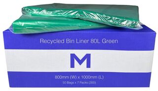 Bin Liner 80L Green - Matthews