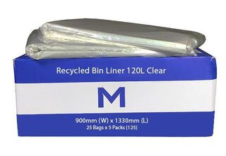 Bin Liner 120L Clear - Matthews