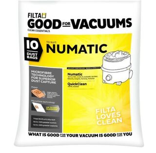 FILTA NUMATIC 2B MICROFIBRE VACUUM CLEANER BAGS 10 PACK - Filta