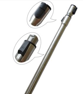 FILTA PIPE TELESCOPIC TO SUIT MIELE - BRUSHED ALUMINIUM 35MM X ~900MM EXTENDED - Filta