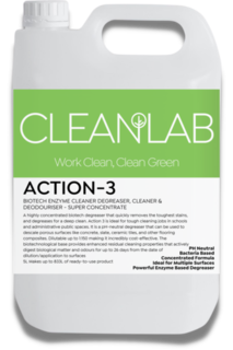ACTION-3 - Biotech enzyme cleaner degreaser,super concentrate - CleanLab