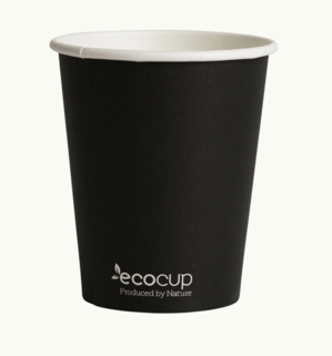 285mL Single Wall EcoCup (80mm) FSC® MIX BLACK - Ecoware