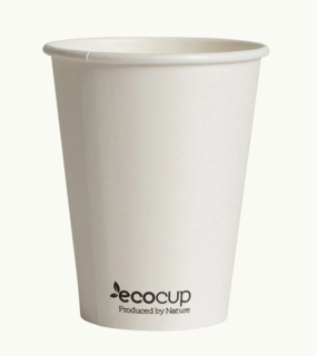 400mL Single Wall EcoCup (90mm) FSC® MIX WHITE - Ecoware