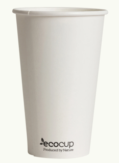 500mL Single Wall EcoCup (90mm) FSC® MIX WHITE - Ecoware