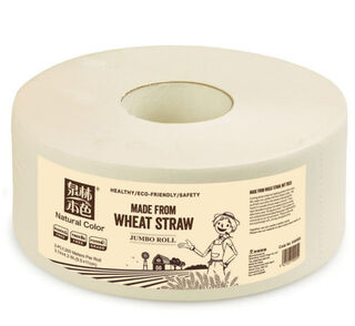 Jumbo Rolls Wheat-Straw 2ply 300m Carton 12 - Living Paper