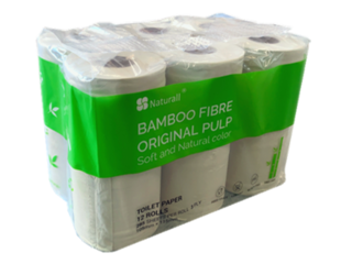 Toilet Rolls Bamboo 3ply 285sheet - Living Paper