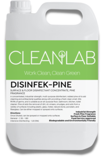 DISINFEK-PINE - surface & floor disinfectant concentrate pine fragrance 5L - CleanLab