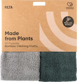 Cleaning Cloth Bamboo 2pk Pack 10 - Filta