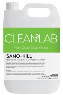 Hand, Surface & Fogging Sanitiser - Sano-Kill - CleanLab