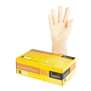 Bastion Latex Powderfree Gloves SMALL Pack 100 - UniPak
